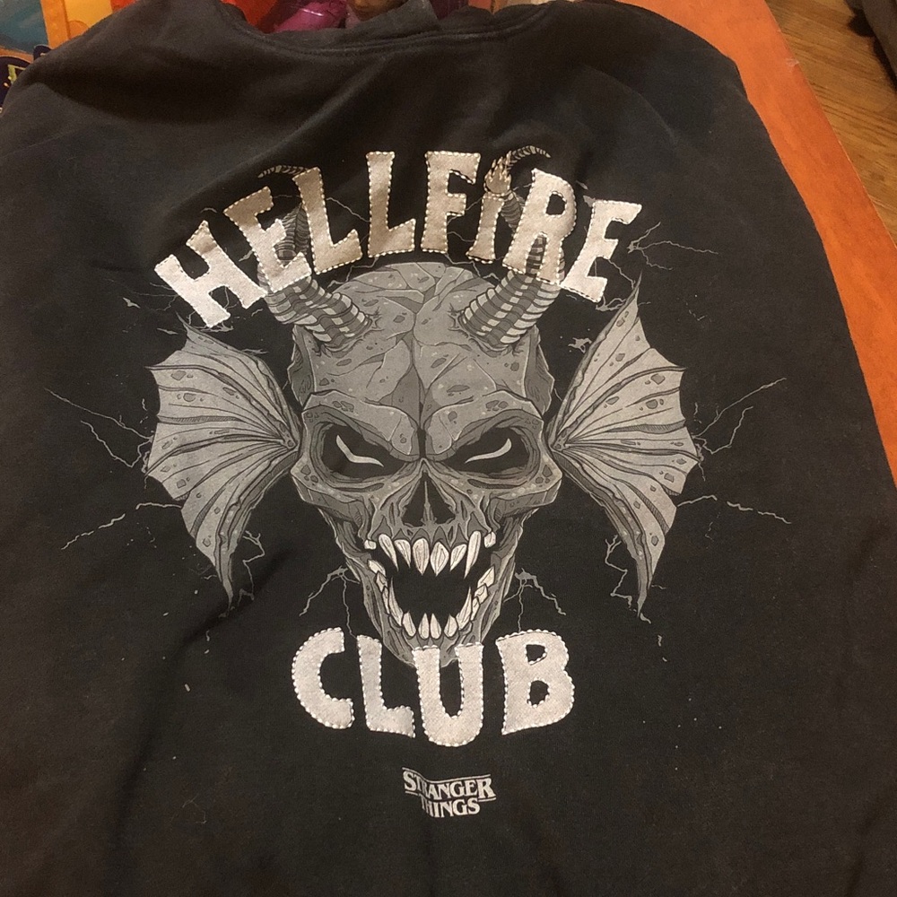 Primark Hellfire Club Graphic Black Sweater